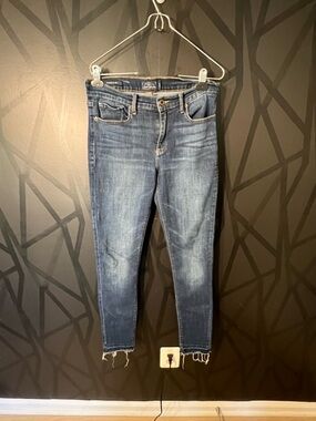 Stretchy high rise lucky ankle jeans